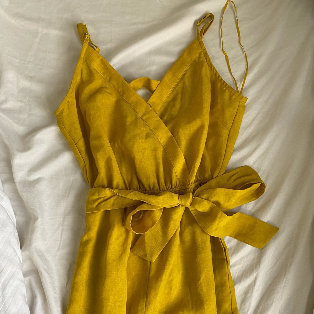 yellow long pant romper!⭐️✨🌟